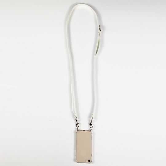 Coque Transparente Renforcée En Verre Trempé Pour Xiaomi Redmi Note 12 4G Lanière / Cordon Cuir 2 Blanc