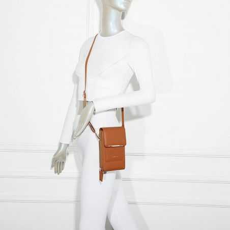 Mini Sac à Bandoulière Femme Personnalisé Simili cuir Grainé Marron Personnalisé