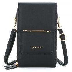 Mini Sac à Bandoulière Femme Personnalisé Simili cuir Grainé Noir Personnalisé