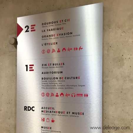 Panneau Aluminium Dibond Alupanel ® Argent Brossé 3 mm Personnalisé