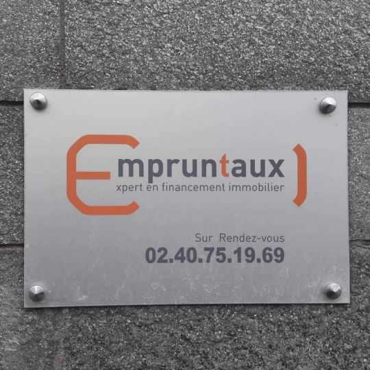 Plaque Professionnelle Aluminium Dibond Alupanel® 3 mm Argent Brossé Personnalisée
