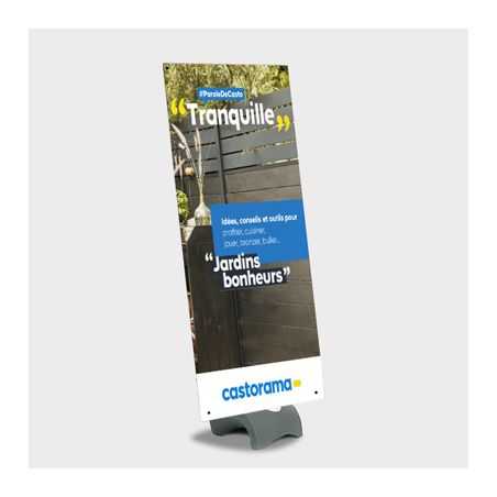 Banner Extérieur Simple Face 80 x 180 cm Personnalisé