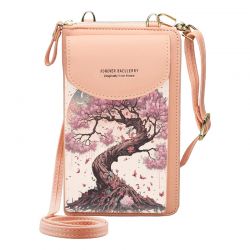 Portefeuille Femme Sac À Bandoulière rose clair personnalisable