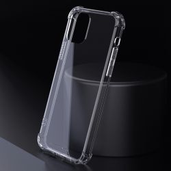 Coque Transparente Renforcée En Verre Trempé Pour Iphone 15 Pro (6.1)