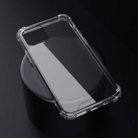 Coque Transparente Renforcée En Verre Trempé Pour Iphone 15 Pro (6.1)