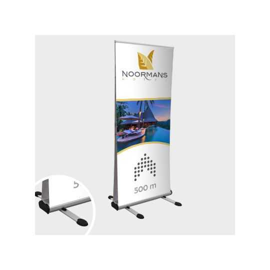 Roll'up Publicitaire Exterieur Double Face 85 x 200 cm Bâche PVC M1 510g/m2 Personnalisé
