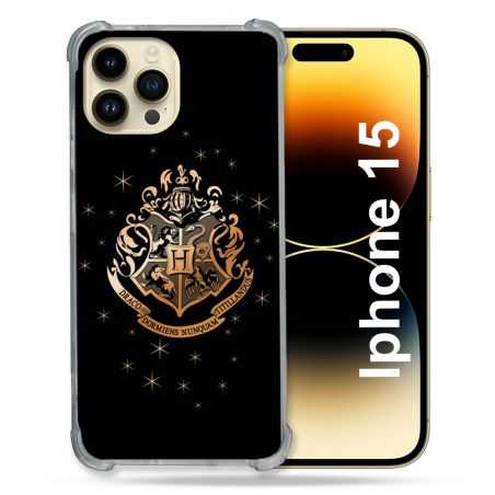 Coque Renforcée En Verre Trempé Pour Iphone 15 (6.1) Harry Potter Poudlard