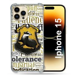 Coque Renforcée En Verre Trempé Pour Iphone 15 (6.1) Harry Potter Poursouffle