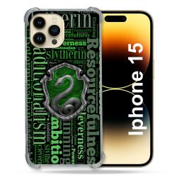 Coque Renforcée En Verre Trempé Pour Iphone 15 (6.1) Harry Potter Serpentar