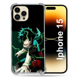Coque Renforcée En Verre Trempé Pour Iphone 15 (6.1) Manga My Hero Academia Deku