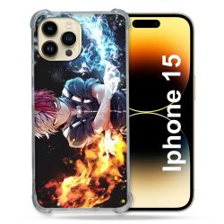Coque Renforcée En Verre Trempé Pour Iphone 15 (6.1) Manga My Hero Academia Shoto