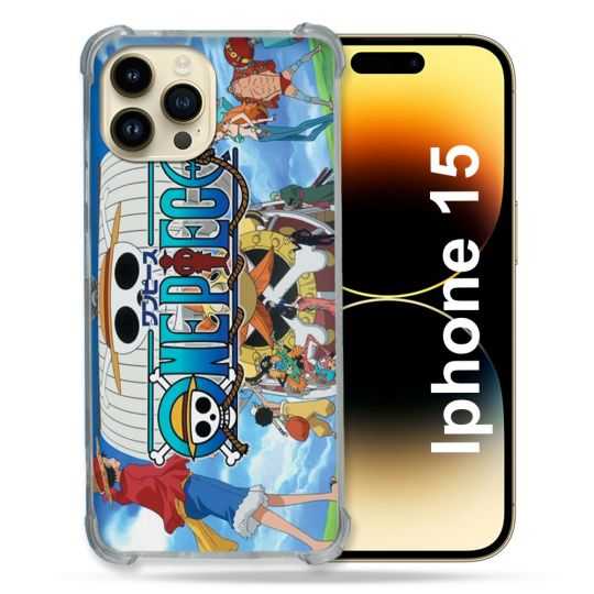 Coque Renforcée En Verre Trempé Pour Iphone 15 (6.1) Manga One Piece Sunny