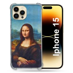 Coque Renforcée En Verre Trempé Pour Iphone 15 (6.1) Peinture Joconde