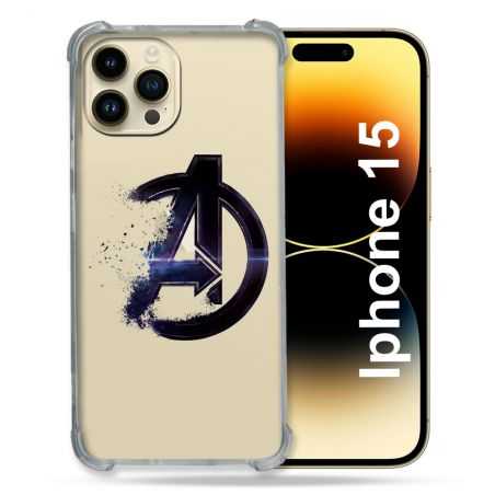 Coque Renforcée En Verre Trempé Transparente Pour Iphone 15 (6.1) Avenger
