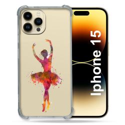 Coque Renforcée En Verre Trempé Transparente Pour Iphone 15 (6.1) Danseuse etoile