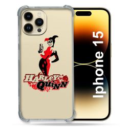 Coque Renforcée En Verre Trempé Transparente Pour Iphone 15 (6.1) Harley Quinn