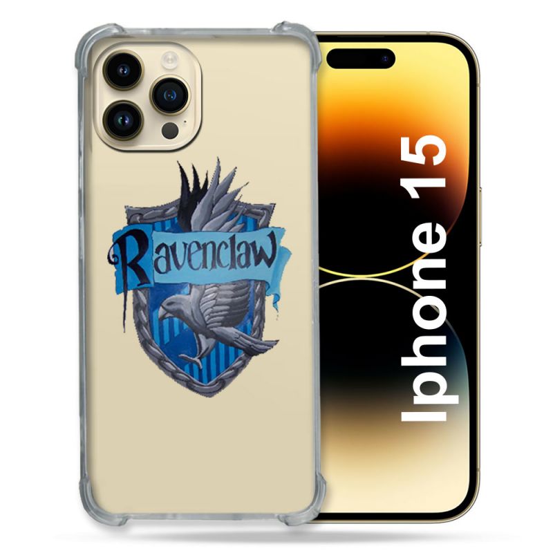 Coque Renforcée En Verre Trempé Transparente Pour Iphone 15 (6.1) Harry Potter Ravenclaw