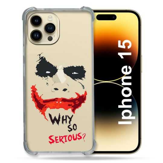 Coque Renforcée En Verre Trempé Transparente Pour Iphone 15 (6.1) Joker