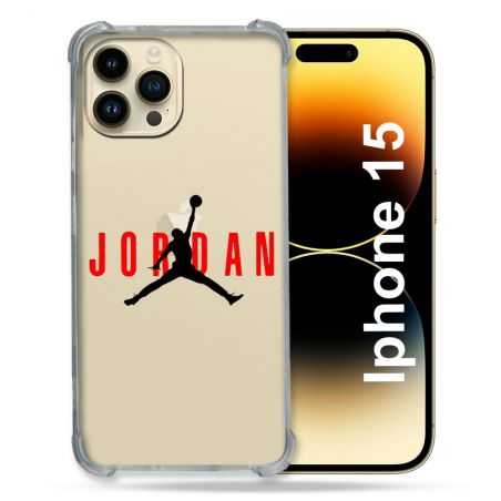 Coque Renforcée En Verre Trempé Transparente Pour Iphone 15 (6.1) Jordan