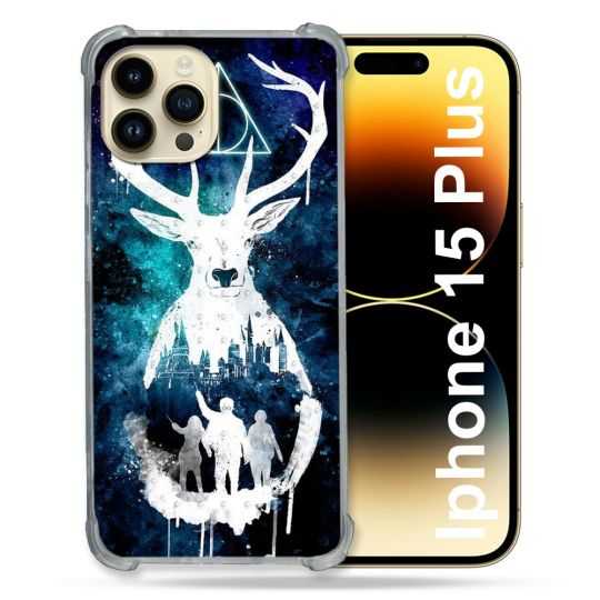 Coque Renforcée En Verre Trempé Pour Iphone 15 Plus (6.7) Harry Potter Patronome