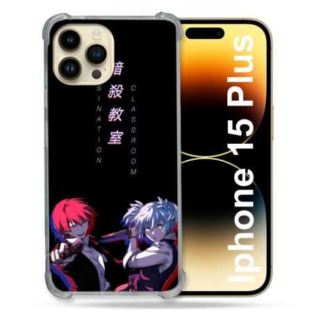 Coque Renforcée En Verre Trempé Pour Iphone 15 Plus (6.7) Manga Assassination Classroom Duo