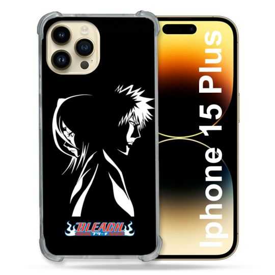 Coque Renforcée En Verre Trempé Pour Iphone 15 Plus (6.7) Manga Bleach Duo