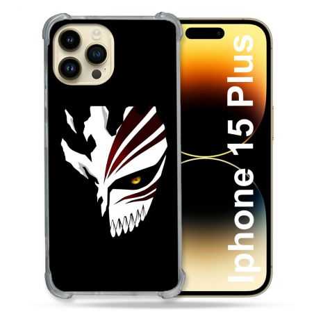 Coque Renforcée En Verre Trempé Pour Iphone 15 Plus (6.7) Manga Bleach Masque