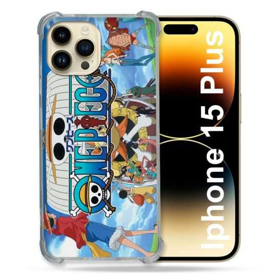 Coque Renforcée En Verre Trempé Pour Iphone 15 Plus (6.7) Manga One Piece Sunny