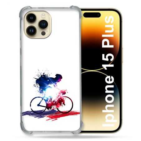 Coque Renforcée En Verre Trempé Pour Iphone 15 Plus (6.7) Sport Cyclisme France