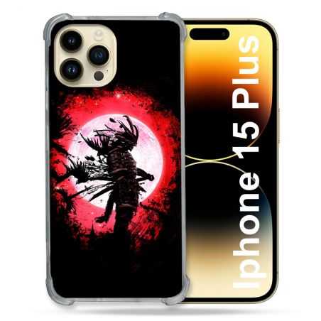 Coque Renforcée En Verre Trempé Pour Iphone 15 Plus (6.7) Voyage Japon Samourai