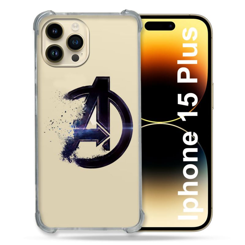 Coque Renforcée En Verre Trempé Transparente Pour Iphone 15 Plus (6.7) Avenger