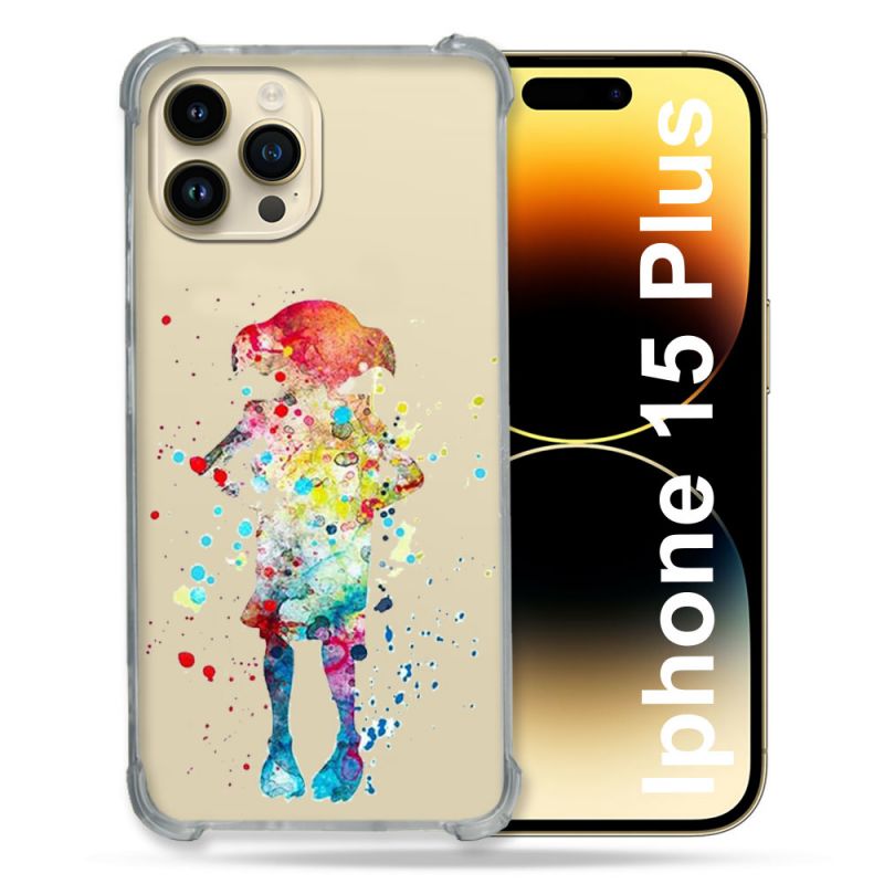 Coque Renforcée En Verre Trempé Transparente Pour Iphone 15 Plus (6.7) Dobby Colore