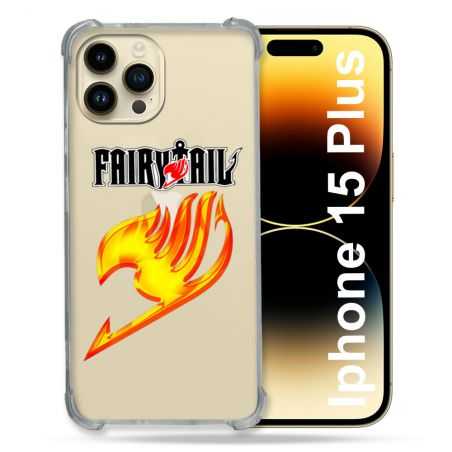 Coque Renforcée En Verre Trempé Transparente Pour Iphone 15 Plus (6.7) Fairy Tail