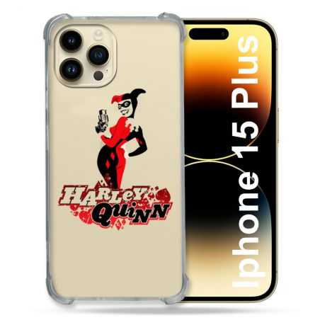 Coque Renforcée En Verre Trempé Transparente Pour Iphone 15 Plus (6.7) Harley Quinn