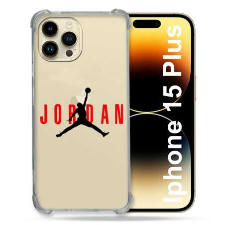 Coque Renforcée En Verre Trempé Transparente Pour Iphone 15 Plus (6.7) Jordan