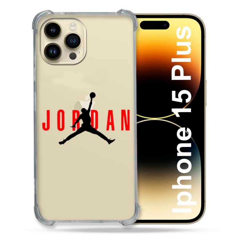 Coque Renforcée En Verre Trempé Transparente Pour Iphone 15 Plus (6.7) Jordan