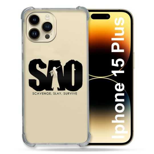 Coque Renforcée En Verre Trempé Transparente Pour Iphone 15 Plus (6.7) SAO