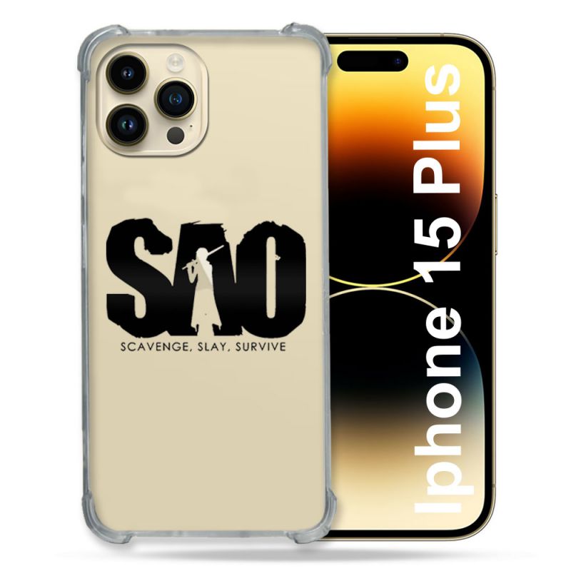 Coque Renforcée En Verre Trempé Transparente Pour Iphone 15 Plus (6.7) SAO