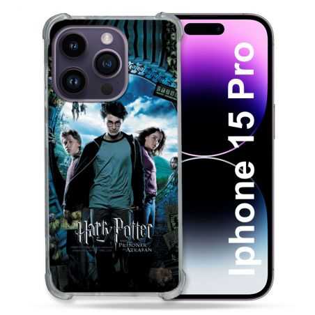 Coque Renforcée En Verre Trempé Pour Iphone 15 Pro (6.1) Harry Potter Azkaban