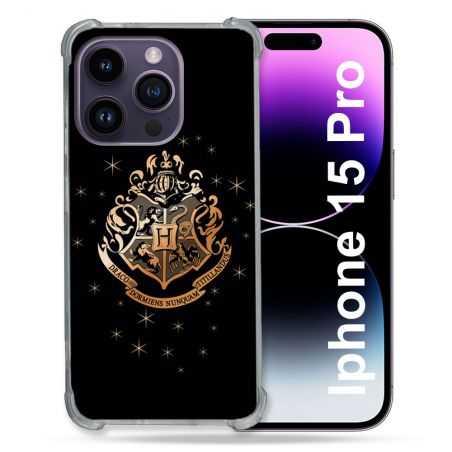 Coque Renforcée En Verre Trempé Pour Iphone 15 Pro (6.1) Harry Potter Poudlard