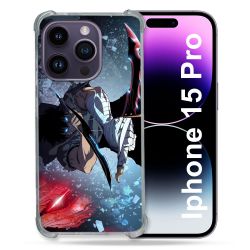 Coque Renforcée En Verre Trempé Pour Iphone 15 Pro (6.1) Manga Solo Leveling Sung Epee