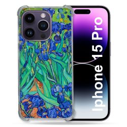 Coque Renforcée En Verre Trempé Pour Iphone 15 Pro (6.1) Peinture Iris