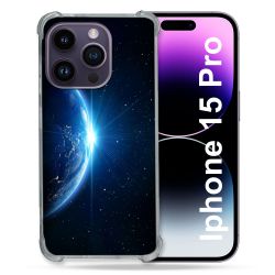 Coque Renforcée En Verre Trempé Pour Iphone 15 Pro (6.1) Univers Planete Terre