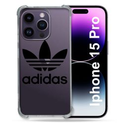 Coque Renforcée En Verre Trempé Transparente Pour Iphone 15 Pro (6.1) Adidas