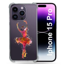 Coque Renforcée En Verre Trempé Transparente Pour Iphone 15 Pro (6.1) Danseuse etoile