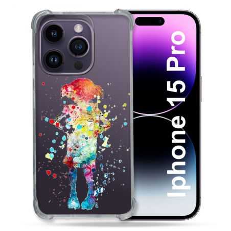 Coque Renforcée En Verre Trempé Transparente Pour Iphone 15 Pro (6.1) Dobby Colore