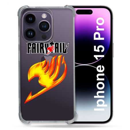 Coque Renforcée En Verre Trempé Transparente Pour Iphone 15 Pro (6.1) Fairy Tail