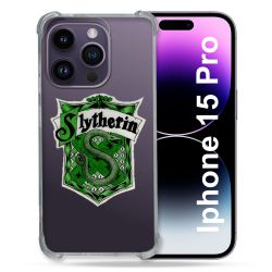 Coque Renforcée En Verre Trempé Transparente Pour Iphone 15 Pro (6.1) Harry Potter Slytherin