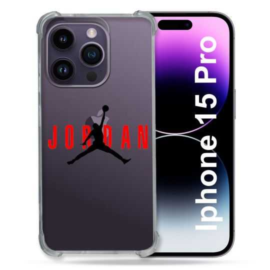 Coque Renforcée En Verre Trempé Transparente Pour Iphone 15 Pro (6.1) Jordan