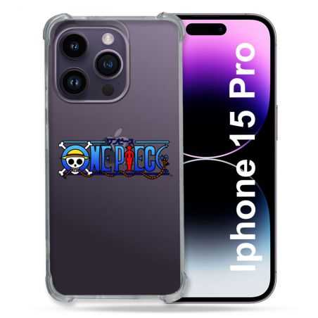 Coque Renforcée En Verre Trempé Transparente Pour Iphone 15 Pro (6.1) One Piece Logo
